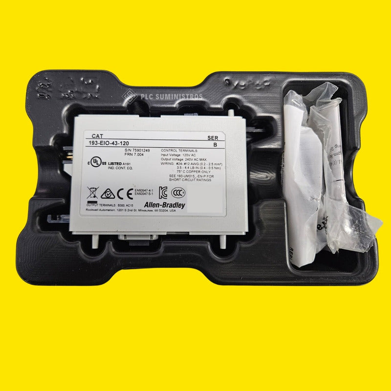 Allen Bradley Módulo De Control Para Relé 193-eio-43-120