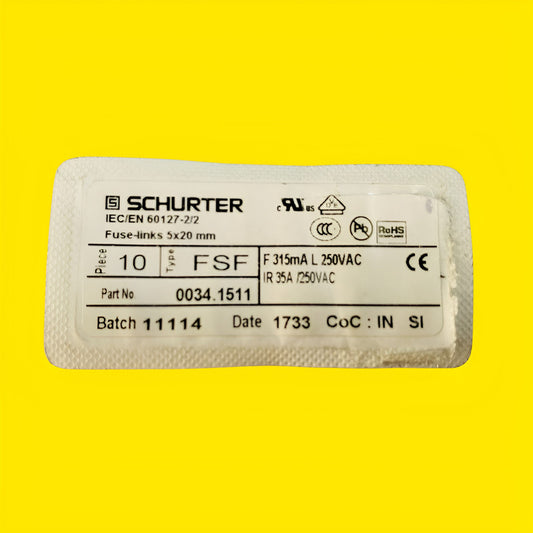 Schurter 0034.1511 Fusible