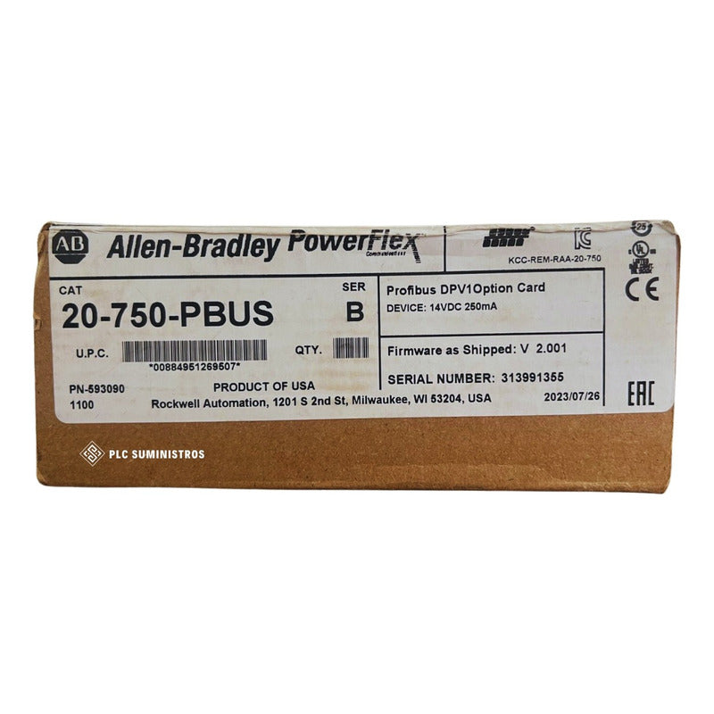Allen Bradley 20-750-pbus Modulo De Opcion Profibus Original