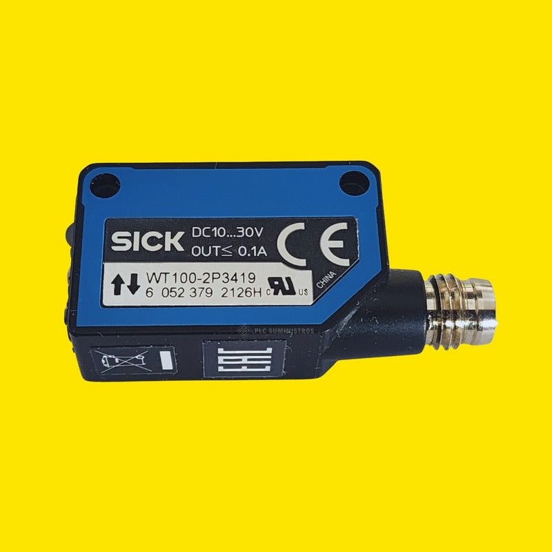 Sick Wt100-2p3419 (6 052 379) Sensor Fotoeléctrico 10-30v.