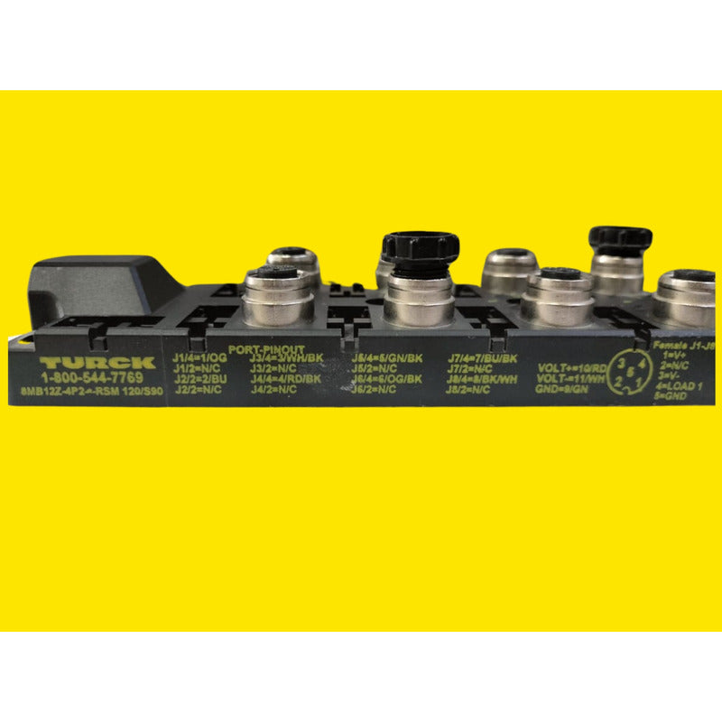 Turck 8mb12z-4p2-0.2-rsm Caja De Conexiones De 8 Puertos