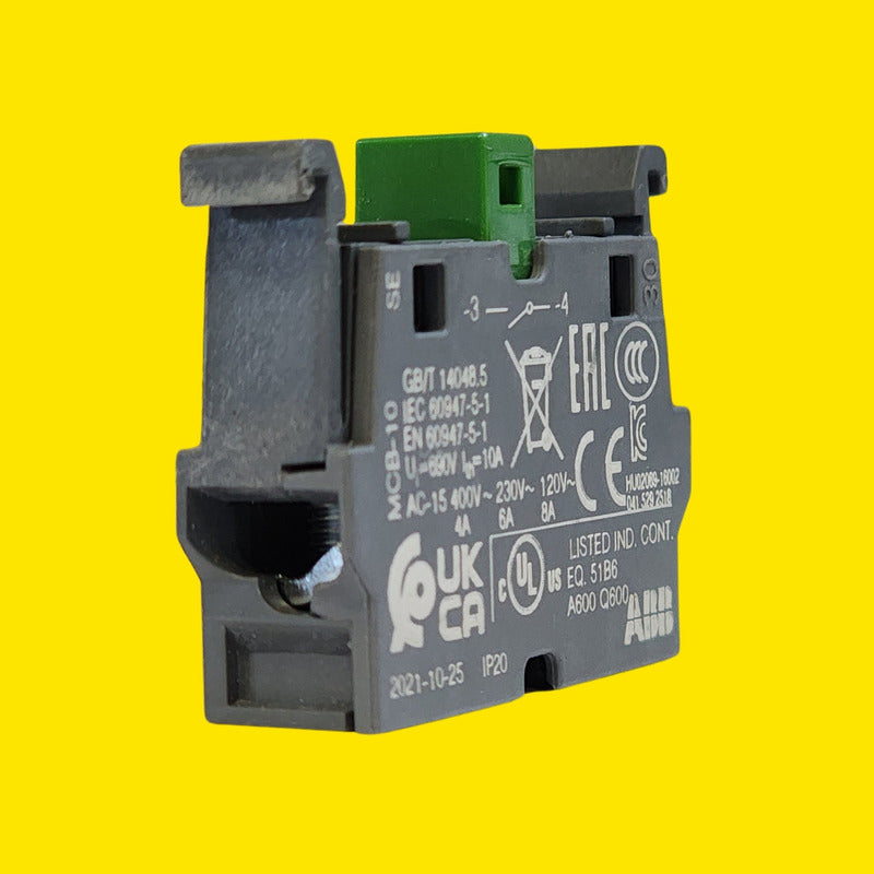Bloque Contactos Abb Mcb-10 1sfa611610r1001 1no 690v (10pzs) Gris