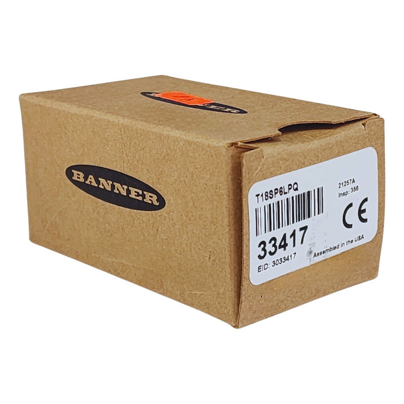 Banner T18sp6lpq 33417 Banner Sensor Fotoelectrico