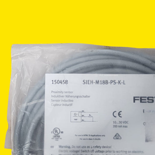Festo Sensor Inductivo Eléctrico Sieh-m18b-ps-k-l 150458