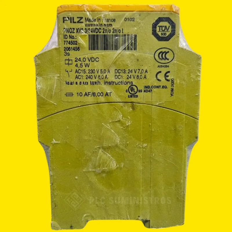 Pilz Relay Pnoz Xv2 3/24vdc 2n/o 2n/ O T 774502