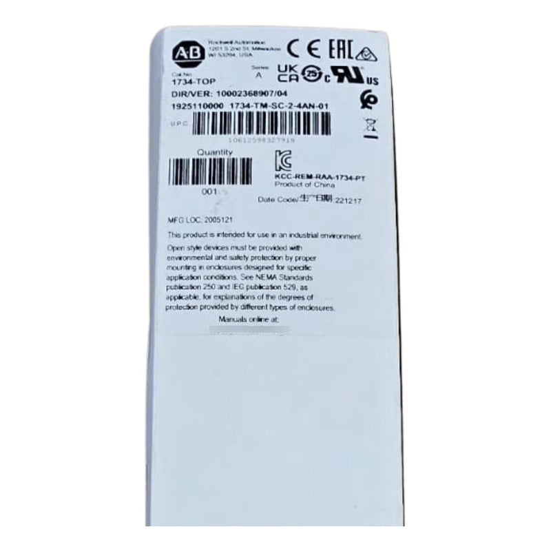 Allen-bradley 1734-top Base De Terminales Point I/o