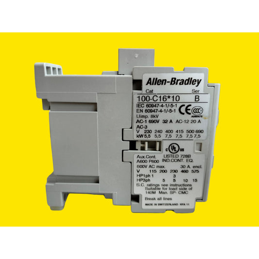 Allen-bradley 100-c16d10 Contactor Ser B