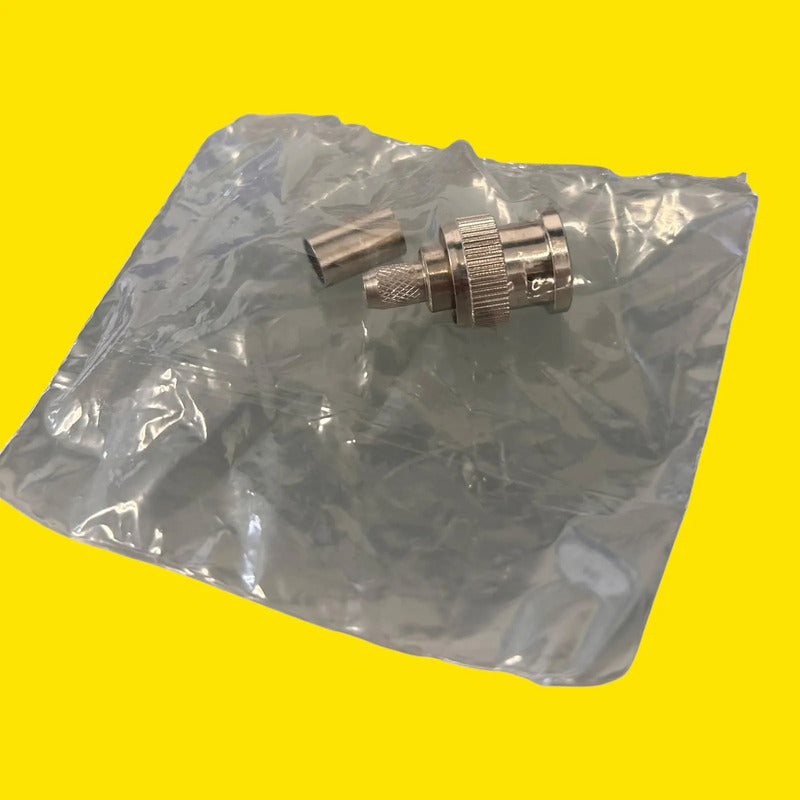 031-80102 Conector Bnc Macho 75 Ohms Para Cable Gris