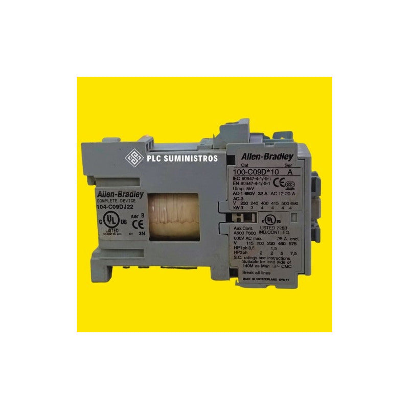Allen-bradley  Contactor 3 Polos 24 Vdc. 100-c09d*10