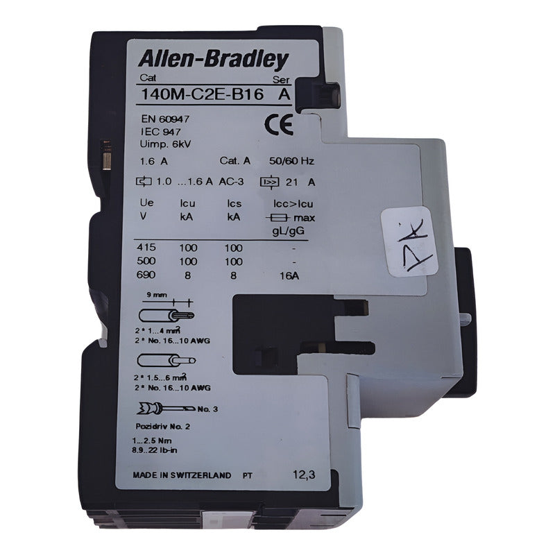 Allen-bradley 140m-c2e-b16 Guarda Motor Ser.a 50hz-60hz