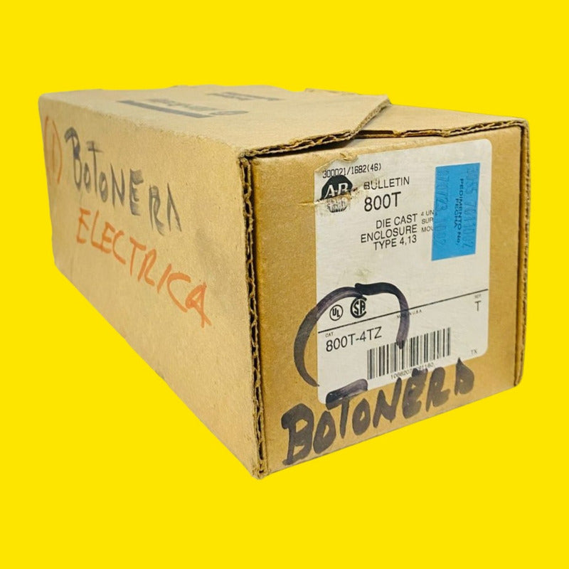 Allen Bradley 800t-4tz Gabinete Para Botones Gris Industrial