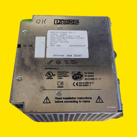 Phoenix Contact 2938811 Adaptador De Alimentacion. Usado -
