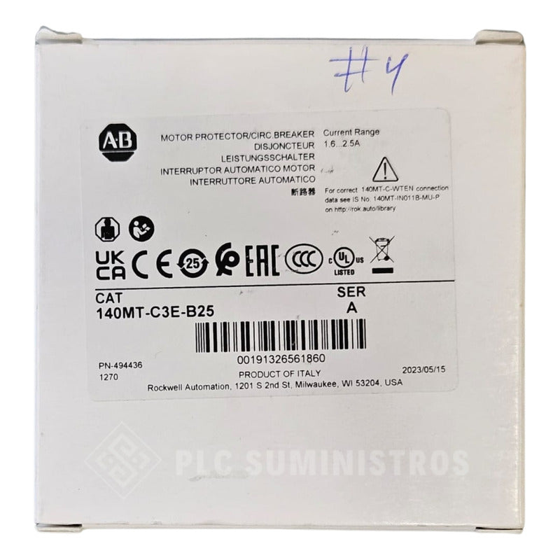 Allen-bradley 140mt-c3e-b25 Motor Protection