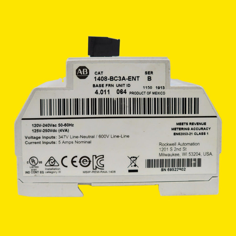 Allen Bradley 1408-bc3a-ent Powermonitor 1000