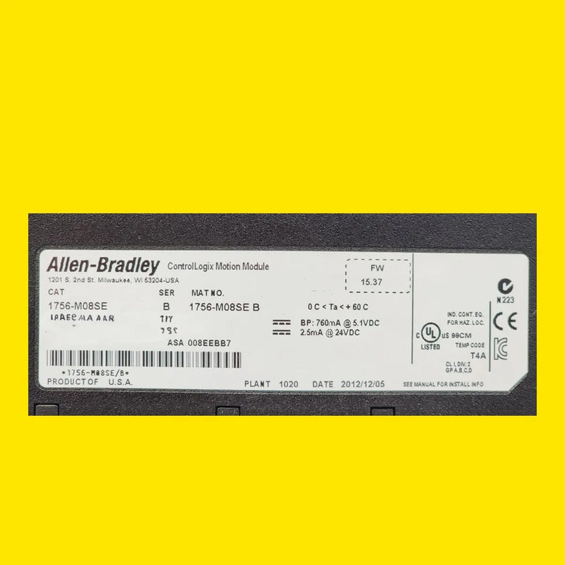 Allen-bradley 1756-m08se Módulo De Memoria