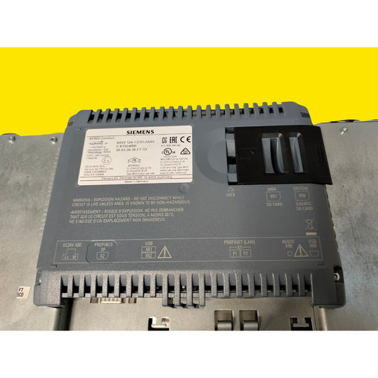 Siemens Simatic Hmi 6av2 124-1jc01-0ax0 Comfort Panel...
