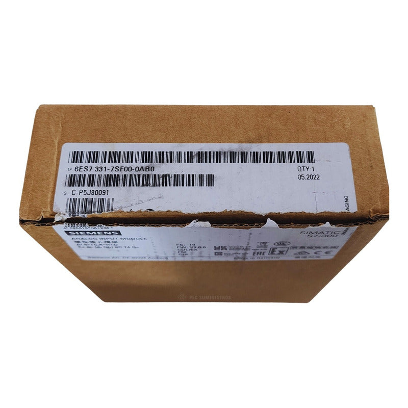 Siemens 6es7 331-7sf00-0ab0 Módulo De Entrada Analógica