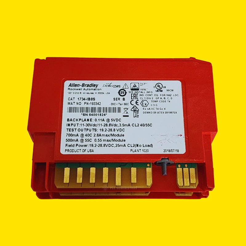 Allen-bradley 1734-ib8s Point I/o Módulo D Entrada Seguridad