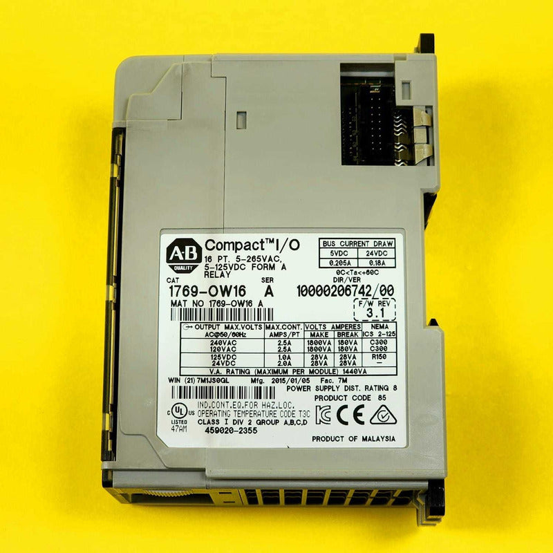 Allen Bradley 1769-ow16 Compactlogix 16-point Ac/dc Relay