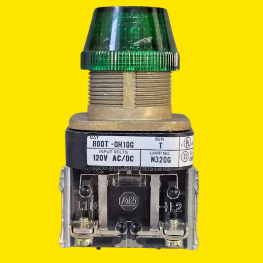 Allen-bradley 800t-qh10g Full Voltage W/high Led 120v Verde