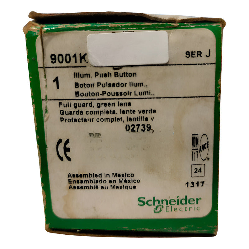 Schneider Electric 9001-kp35lgg9/9001 Km35LG Boton De Paro Blanco