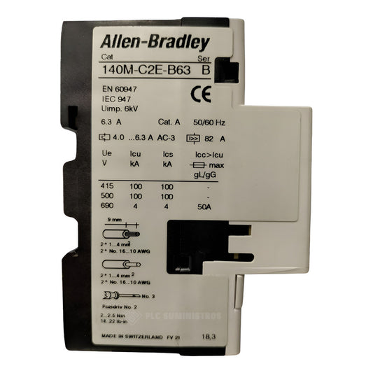 Allen-bradley 140m-c2e-b63 Guarda Motor 50 Hz -60 Hz