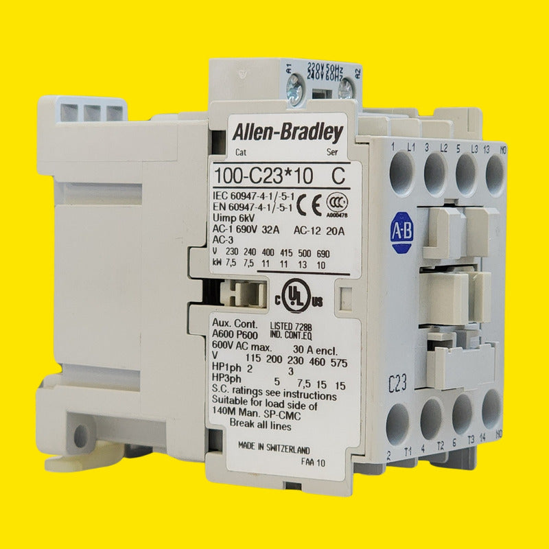 Allen-bradley 100-c23a10 Contactor 3 Polos 23a 220v Ac