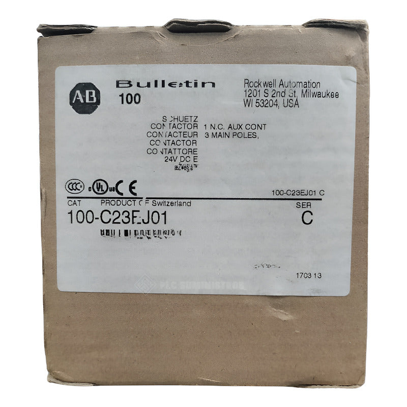 Allen-bradley 100-c23ej01 Contactor Bulletin 100