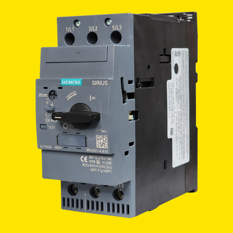 Siemens 3rv2031-4aja10 Interruptor Motor 3p 25a Gris Oscuro