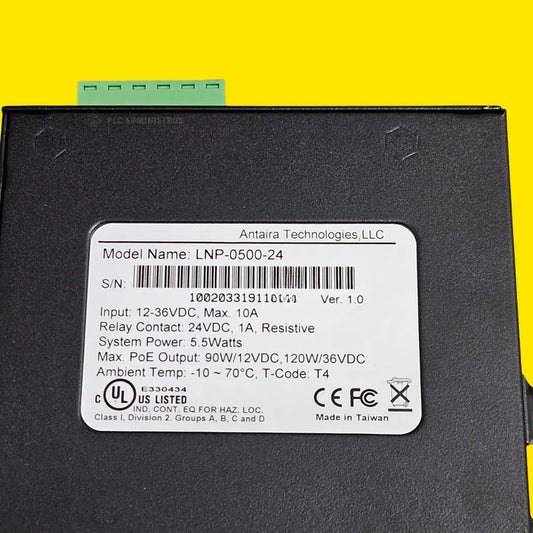 Antaira Lnp-0500-24 Switch 1581102r Cps24v-poe4