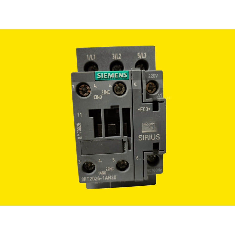 Siemens 3rt2026-1an20 Contactor 3-pole