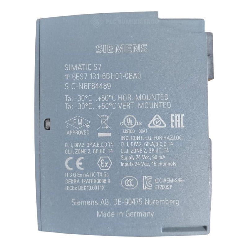 Siemens 6es7 131-6bh01-0ba0 Modulo De Entrada