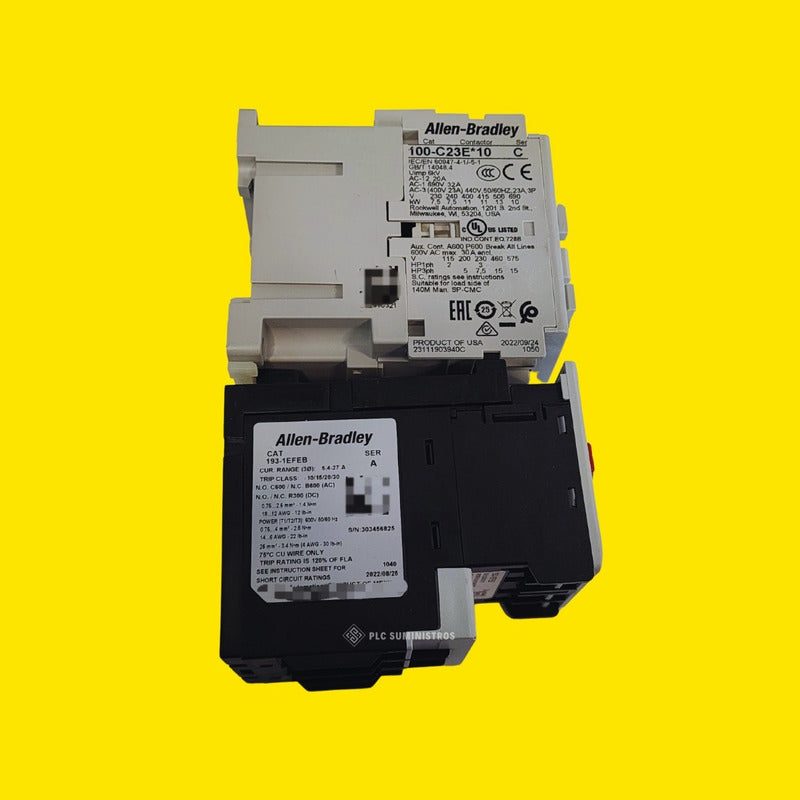 Allen Bradley 100-c23e*10 Y 193-1efeb Contactor Nuevo Sin Ca