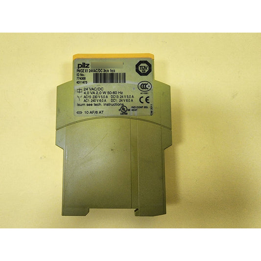 774300 Pilz Relevador Seguridad Pnoz X1 24vac/dc 3n/o 1n/c