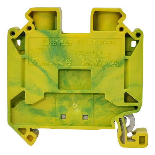 Phoenix Contact Ut 16-pe Bornera De Tierra 16 Mm2 3pzas Amarillo/verde