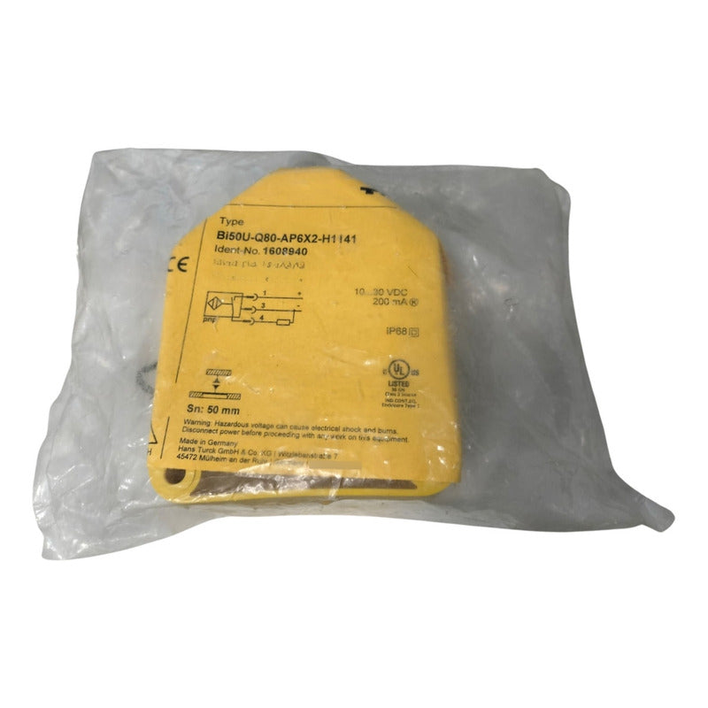 Turck Bi50u-q8-ap6x2-h1141 1608940 Sensor Inductivo
