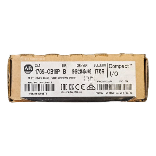 Allen-bradley 16pt 24vdc Elect-fused 1769-ob16p