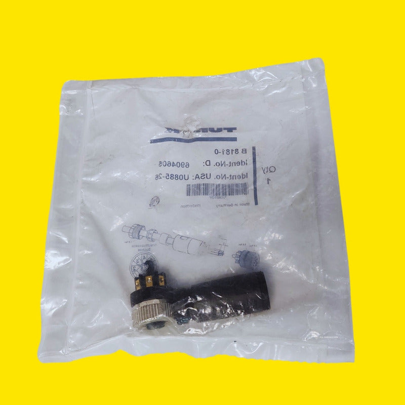 Turck B 8181-0 U0885-26 Conector M12 Hembra 8 Polos Pg9