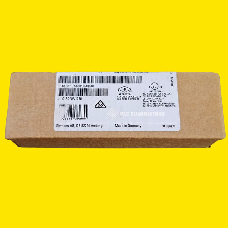 Siemens 6es7 193-6bp00-0da0 Simati Et 200sp Nuevo