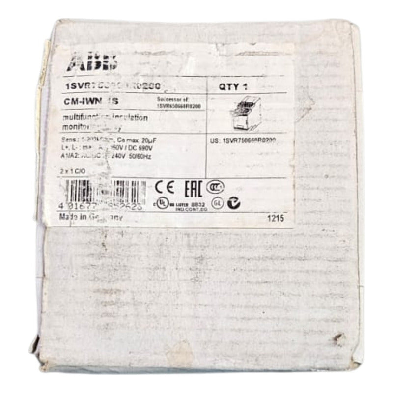 Abb 1svr750660r0200 Multifunction Insulation Monitoring