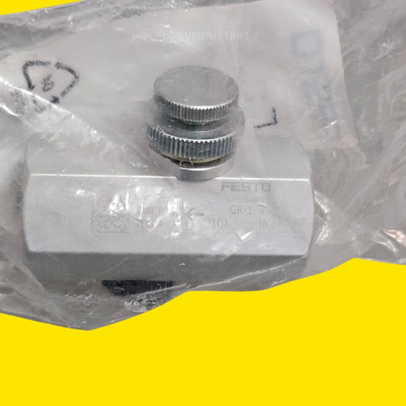 Festo Gr-1/4 Válvula De Retención Del Acelerador De 0-10ba