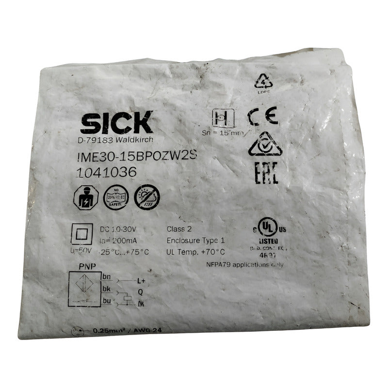 Sick Ime30-15bpozw2s 1041036 Sensor De Proximidad Inductivo