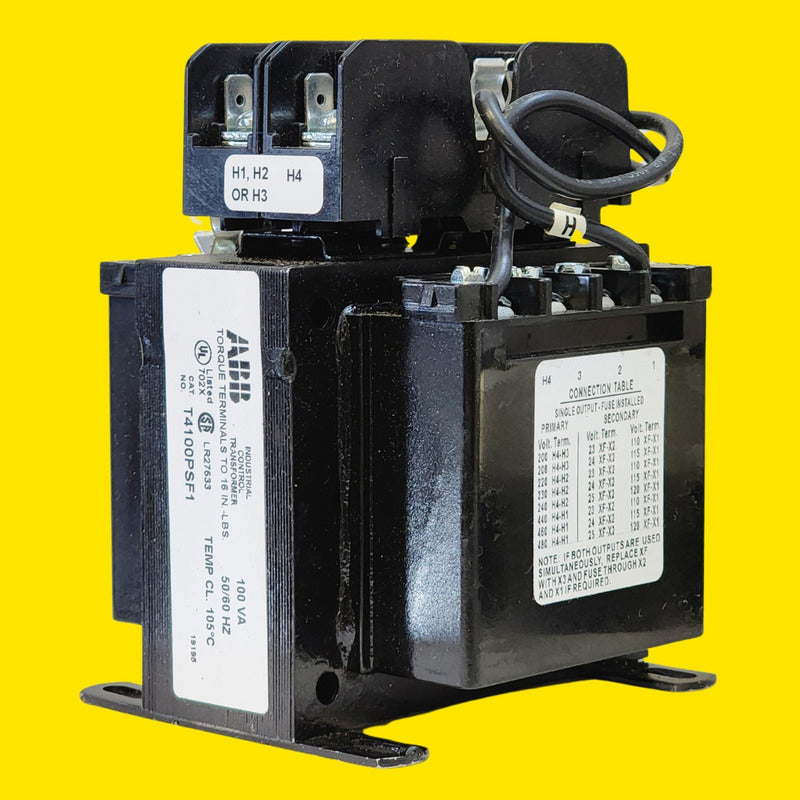 Abb T4100psf1 Transformador Seco 100 Va 240/480-115/24 Negro