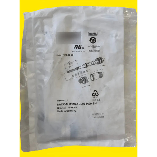 Phoenix Contact Sacc-m12ms-5con-pg9-sh Conector M12 1694266