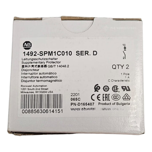 Allen-bradley 1492-spm1c010 Ser. D Interruptor C1a