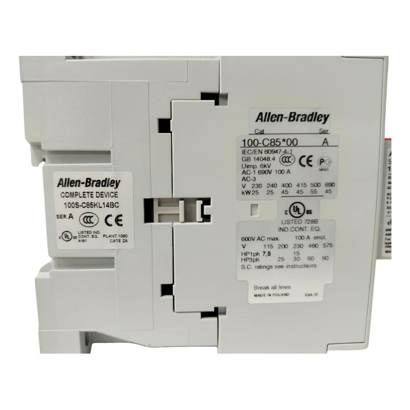 Allen-bradley 100s-c85kl14bc Contactor De Seguridad