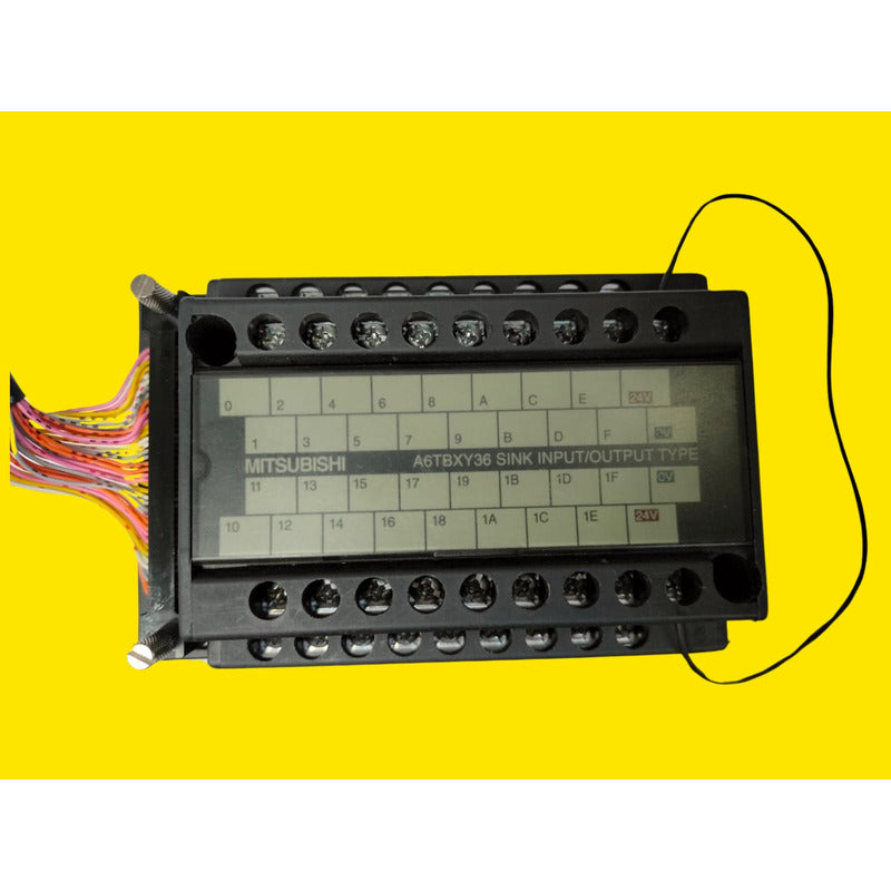 Mitsubishi A6tbxy36 Bloque Terminal Y Cable E66085-c