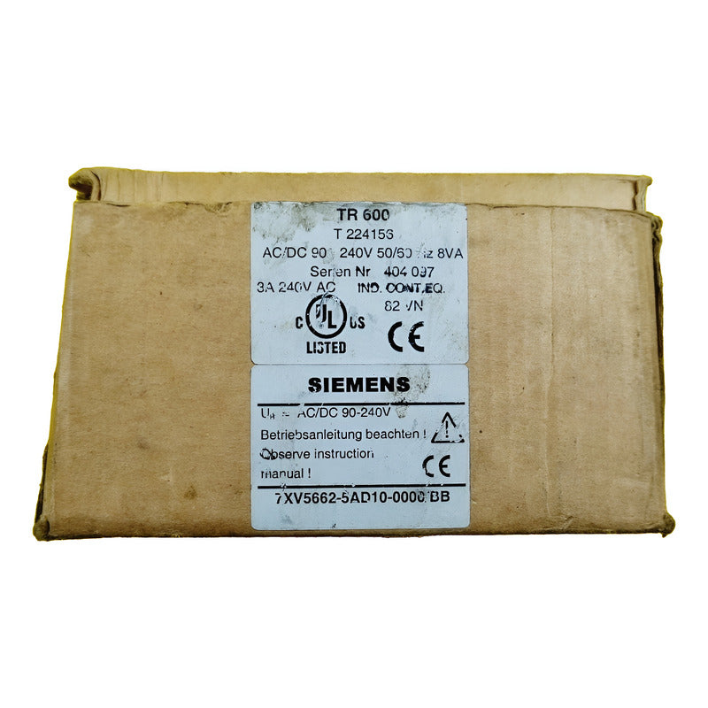 Siemens Tr 600 7xv5662-5ad10-0000/bb T 224156 240v