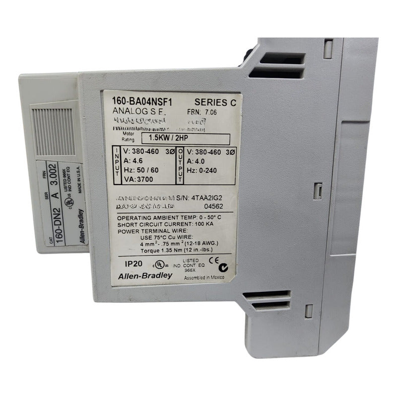 Allen-bradley 160-ba04nsf1 Controlador De Velocidad
