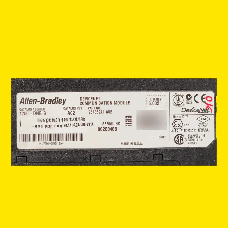 Allen Bradley 1756-dnb Módulo Devicenet Para Controllogix Serie B